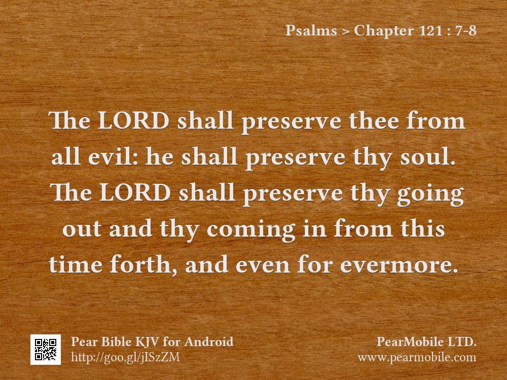 Psalms, Chapter 121:7-8